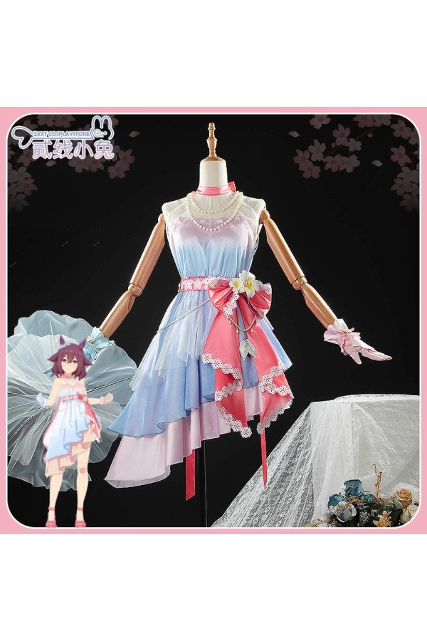 2XXT Cosplay Uma Musume Pretty Derby Sakura Chiyono O Fleur Enneigée Formal Dress Cosplay Costume